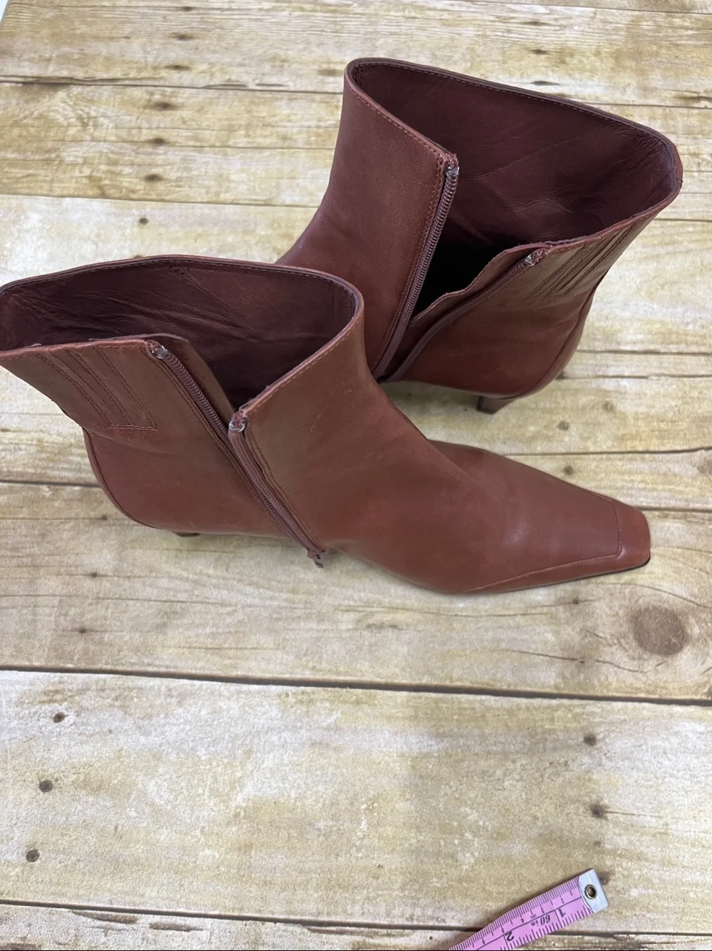 NWOT Jeffrey Campbell Women's Brown Leather Ankle Boots size 8.5